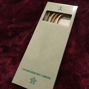 Jeffree Star Green Metal Straw Set 🐢 BRAND NEW
